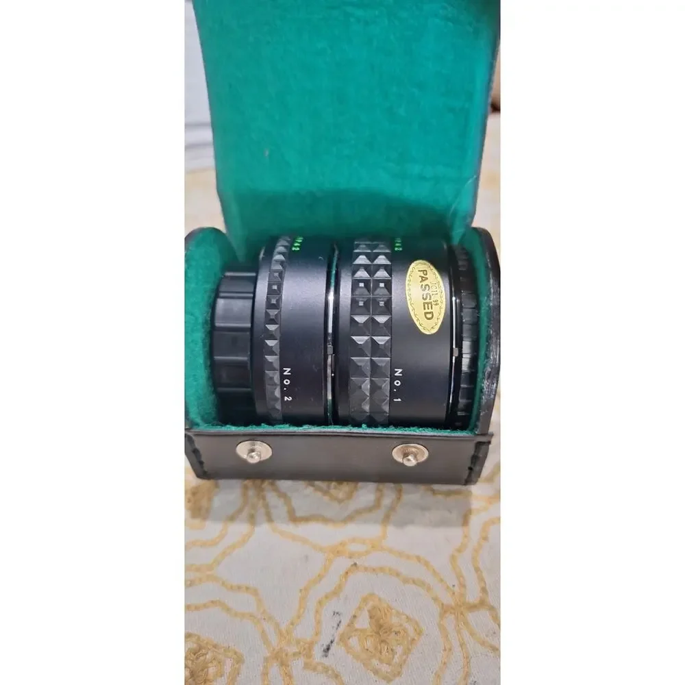 Makinon 2X converter- lenses #1 & #2- covers & case Japanese made- M42 mount nm